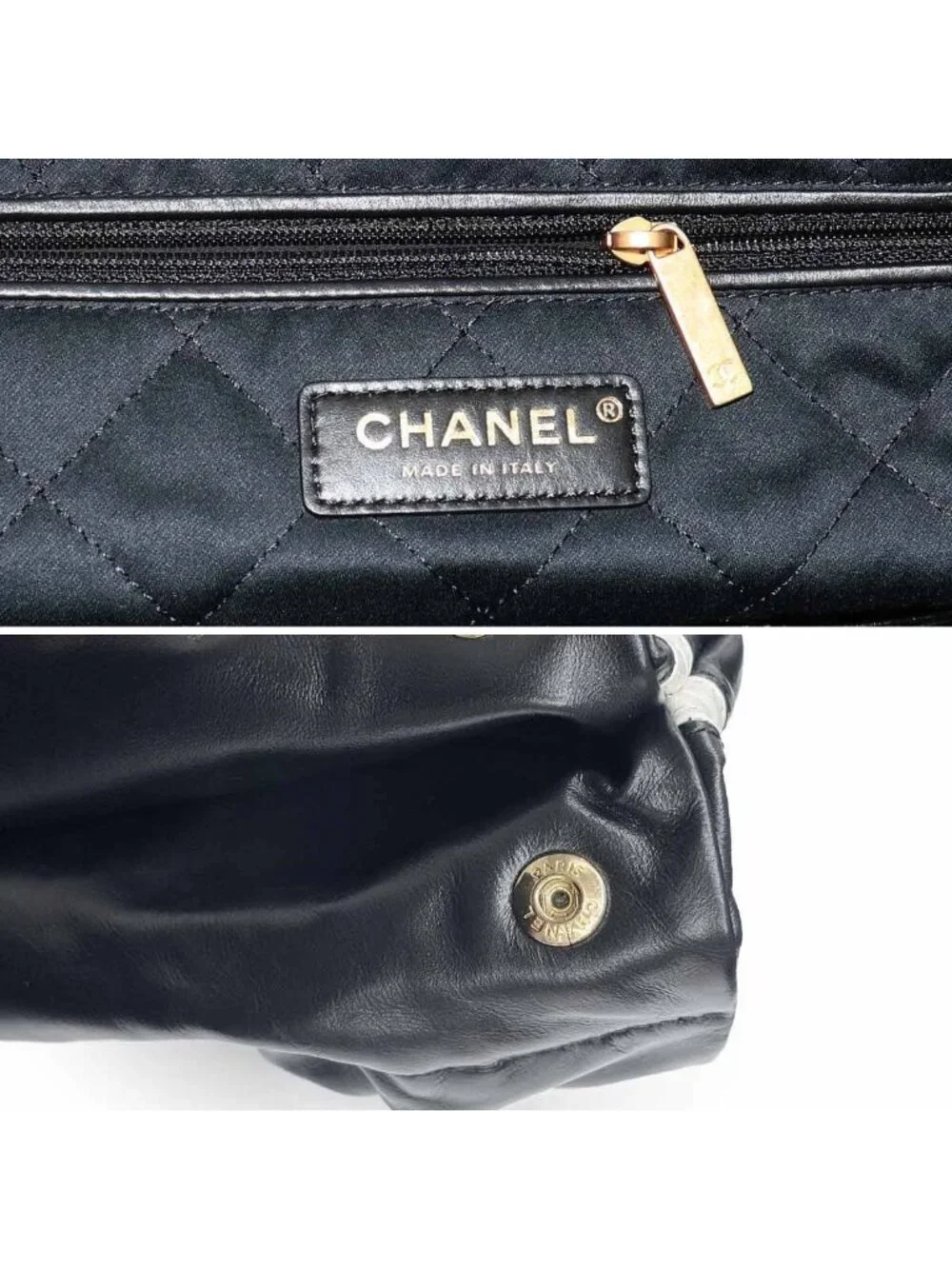 Chanel 22 Small Chain Shoulder Bag Calfskin